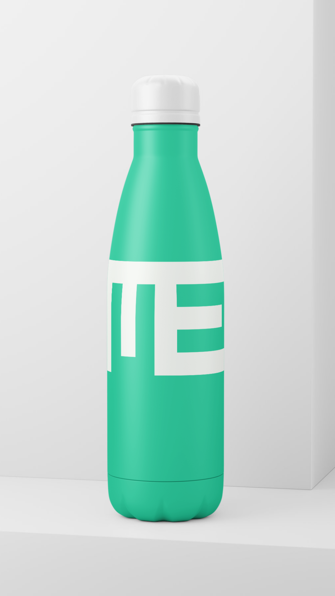 A water bottle with Momento Erolles' branding.